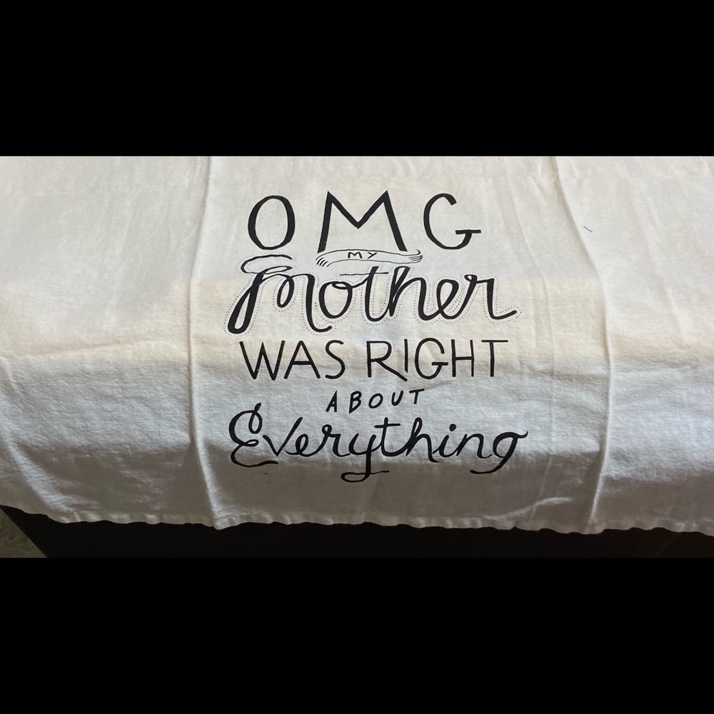 Mom New Kitchen Tea Towel Linen